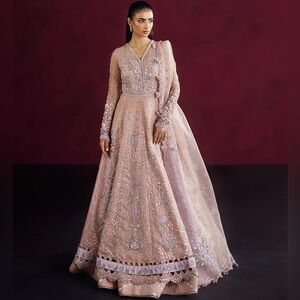 Elegant Embellished Pink Dress